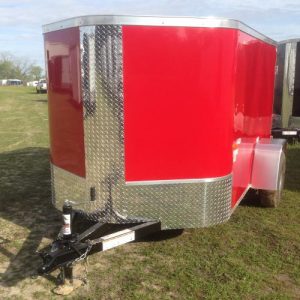 5x8 Single Axle - Rounded V-Nose - Stabilizer Jacks