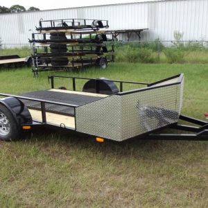 6.5x10 - Motorcycle Trailer - Chariot Series - Chrome Caps