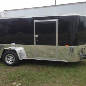 6x12 Single Axle - Low Profile Motorcycle Trailer - Black