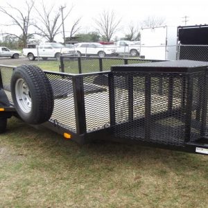 6x12 Utility Trailer- 5200# Single Axle w/ Brake - 2 Foot Mesh Sides