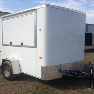 6x8 Single Axle Concession - Aluminum Interior Walls & Ceiling