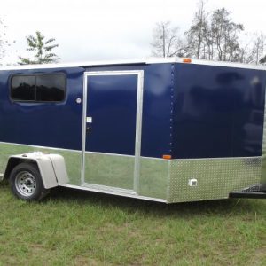7x12 Motorcycle Trailer - 3 Foot V - Electrical Pkg - Screwless