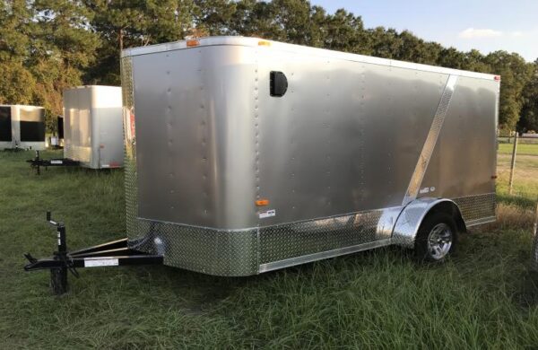 7x12 Single Axle - Alloy Wheels - 16 On Center Framing