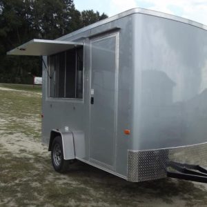 7x12 Single Axle Concession - 7 Foot - Screwless