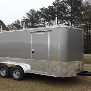 7x12 Tandem Axle - Straight Axles - Ladder Racks - Construction Trailer