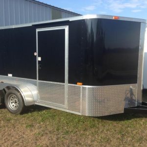 7x12 - Motorcycle Trailer - D Rings - 6 Foot 3 Inch