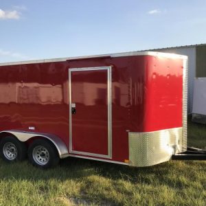 7x12 Tandem Axle - Elite Series - 16 Inch On Center Framing - All LED Lights - 6 Foot 3 Inch