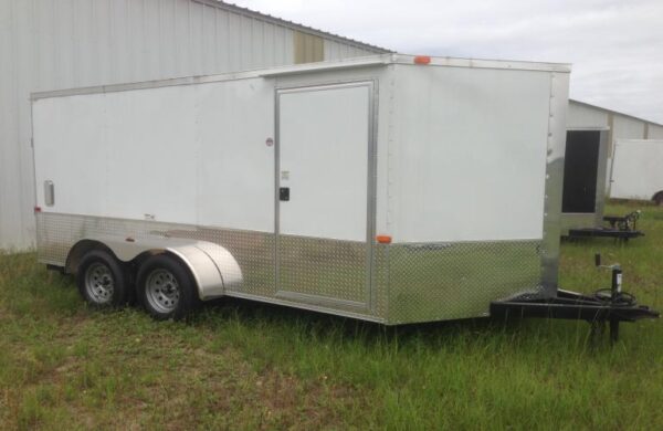 7x14 Motorcycle Trailer - D-Rings - Stab Jacks - 6 Foot 3 Inch