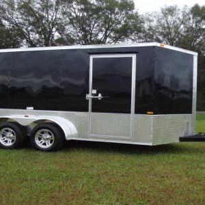 7x14 Motorcycle Trailer - Torsion Axles - Alloy Wheels Radials - E Track