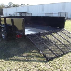 7x16 - 5200# Leaf Spring Axles - 2 Foot Steel Walls