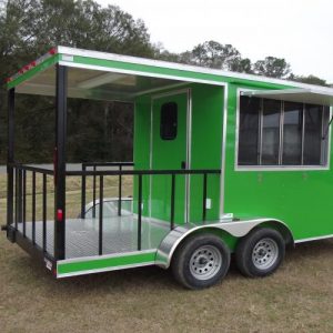 7x16 Porch Concession - Electrical - Insulation - Alum Interior