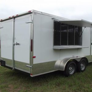 7 x 16 Tandem Axle - Concession - Screwless - 6 foot 6 inch