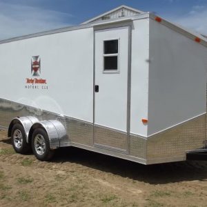 7x18 Tandem Axle Custom Motorcycle Trailer