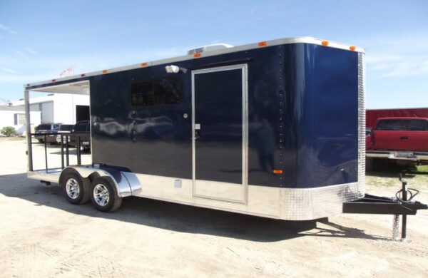 7' x 20' Porch Trailer, Insulated with A/C and Interior Package