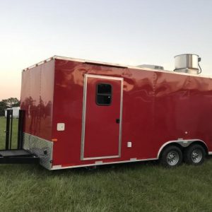 8.5 x 20 Concession Trailer-9 Foot Hood-Sinks-Electrical