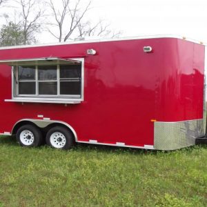 8.5 x 16 Concession - 8 Foot Hood - A/C - Cabinets