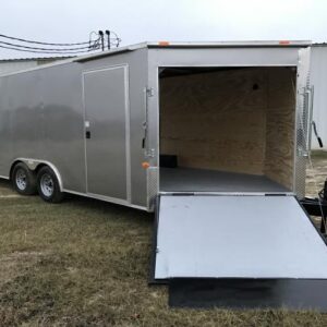 8.5x16 Tandem Axle - V-Nose Ramp Door - Radial Tires