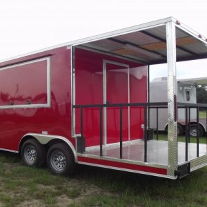 8.5x20 Porch Concession Trailer - Electrical, 7 foot, Screwless