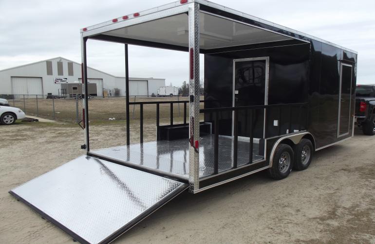 8 5 x 20 Porch Trailer with Electrical Porch Trailer 