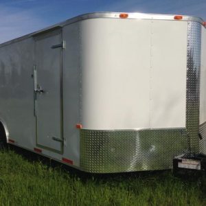 8.5x20 Tandem Axle Auto Carrier with 5200 lb Axles and Rounded V-nose