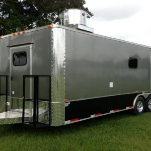 8.5 x 24 BBQ Open Up Porch Concession Trailer