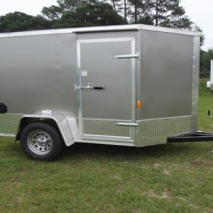 5x8 Single Axle - Tornado Series - V Nose - Ramp