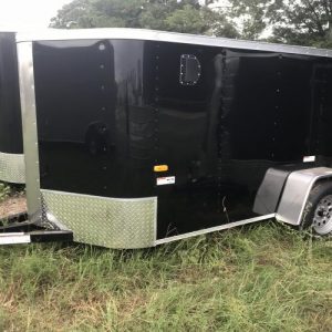 5x10 Single Axle - 16 Inch On Center Floors - Side Door - Ramp Door