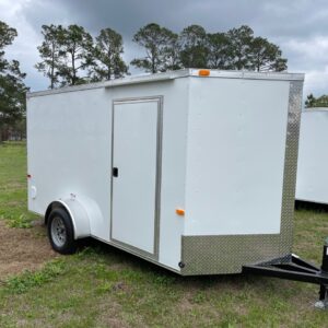 6x12 Single Axle Cargo Trailer - 16'' On Center Floor and Walls - 6 Foot 3 Inch Ceiling height