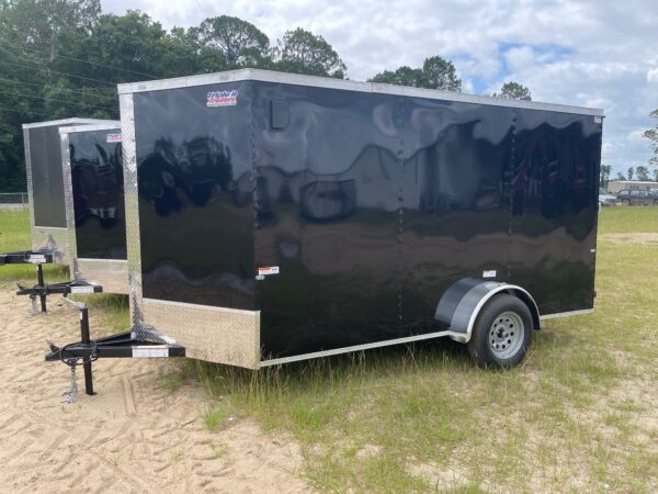 6x12 Single Axle - Ramp Door - 32'' Bar Lock Side Door - Image 2