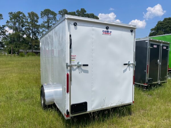 6×12 Single Axle Cargo Trailer – 16” On Center Floors, walls, and roof – Ramp Door – Side Door - Image 3