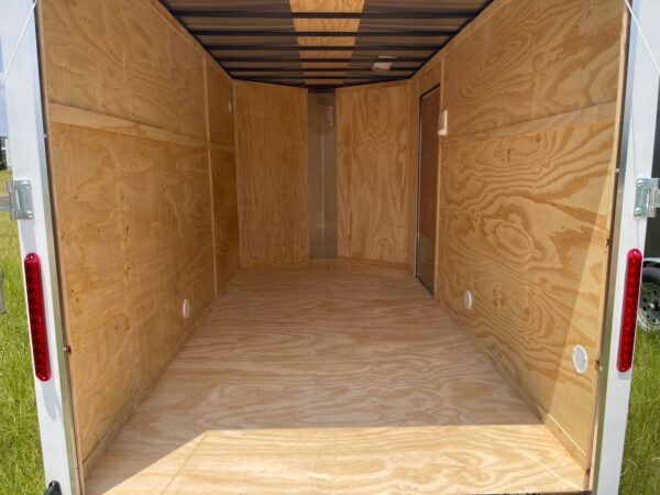 6×12 Single Axle Cargo Trailer – 16” On Center Floors, walls, and roof – Ramp Door – Side Door - Image 5