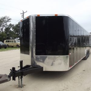 8.5 x 36 Triple Axle 2 Car Auto Hauler - Black