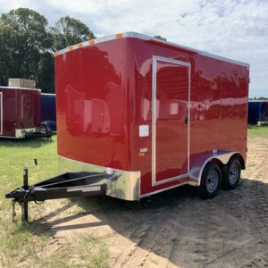 7×12 Tandem Axle Concession Trailer – Sinks – Electrical – Finished Interior