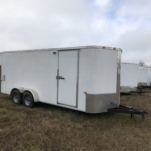 7x18 Tandem Axle - One Piece Roof - Insulation - 12 Tie Downs - Screwless