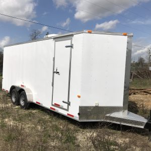 7x20 Tandem Axle - Insulated Floors, Walls, Roof, A/C Unit - 5200# Axles