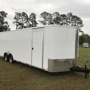 8.5x24 Tandem Axle Auto Carrier - 5200# Axles - 4500# Ramp - D-Ring Tie Downs