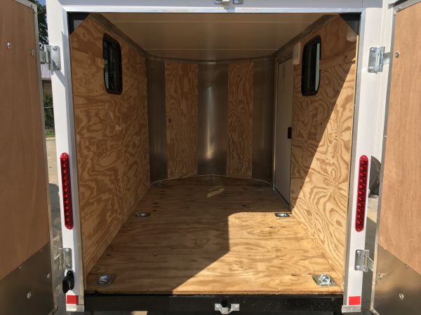 5x8 Single Axle Cargo Trailer - 15x18 windows - Tiedowns - Image 4