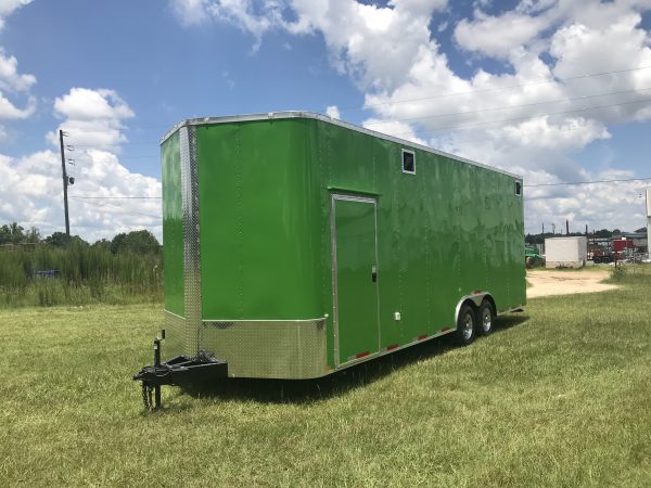 8.5x24 Tandem Axle Fishing Tournament Stage Trailer - 14 Foot Stage - TV Compartment - Image 2