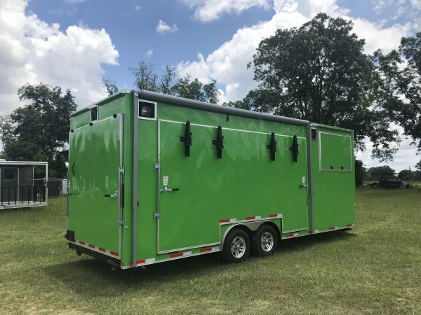 8.5x24 Tandem Axle Fishing Tournament Stage Trailer - 14 Foot Stage - TV Compartment - Image 7