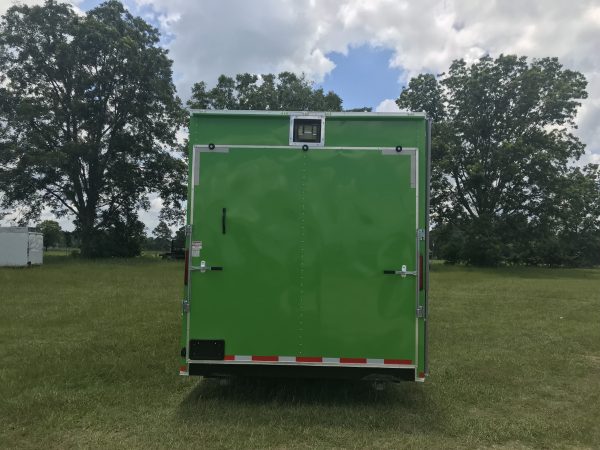8.5x24 Tandem Axle Fishing Tournament Stage Trailer - 14 Foot Stage - TV Compartment - Image 4