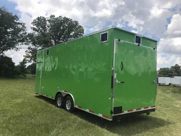 8.5x24 Tandem Axle Fishing Tournament Stage Trailer - 14 Foot Stage - TV Compartment - Image 5
