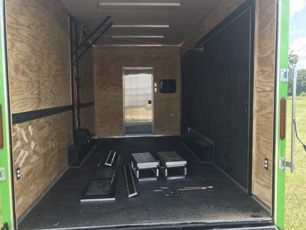 8.5x24 Tandem Axle Fishing Tournament Stage Trailer - 14 Foot Stage - TV Compartment - Image 8