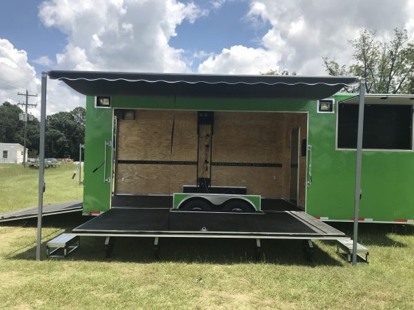 8.5x24 Tandem Axle Fishing Tournament Stage Trailer - 14 Foot Stage - TV Compartment - Image 9