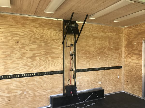 8.5x24 Tandem Axle Fishing Tournament Stage Trailer - 14 Foot Stage - TV Compartment - Image 11
