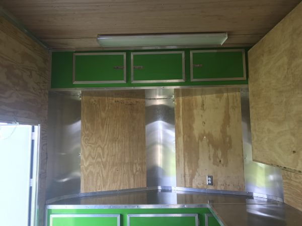 8.5x24 Tandem Axle Fishing Tournament Stage Trailer - 14 Foot Stage - TV Compartment - Image 14