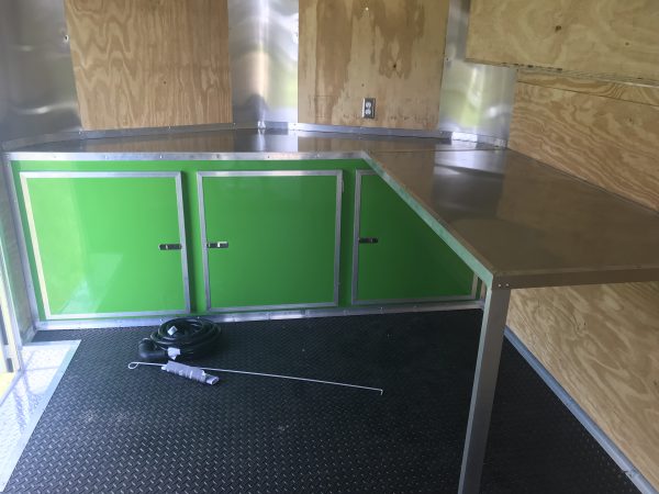 8.5x24 Tandem Axle Fishing Tournament Stage Trailer - 14 Foot Stage - TV Compartment - Image 13