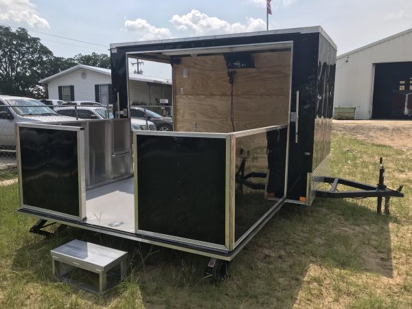 6×10 Single Axle – Stage Trailer w/ Fold Up Handrails – Removable Hitch - Mag Wheels - Image 7