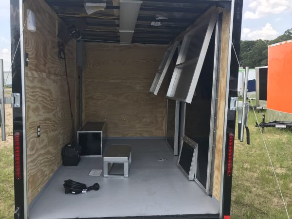 6×10 Single Axle – Stage Trailer w/ Fold Up Handrails – Removable Hitch - Mag Wheels - Image 5