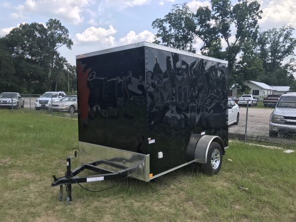 6×10 Single Axle – Stage Trailer w/ Fold Up Handrails – Removable Hitch - Mag Wheels - Image 3