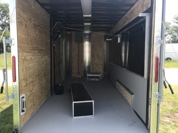 7x16 Tandem Axle Fishing Tournament Stage Trailer - 14 Foot Stage - Fold Up Front Rail - Image 5